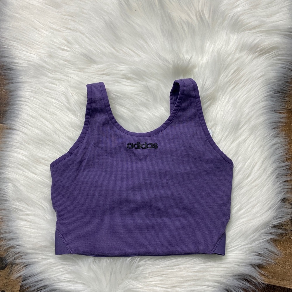 Adidas Purple Crop top